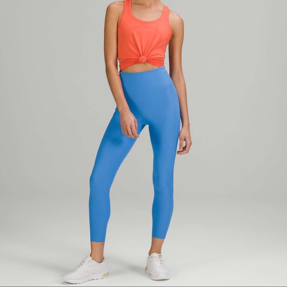 Lululemon base pace 25” high rise leggings blue Nile